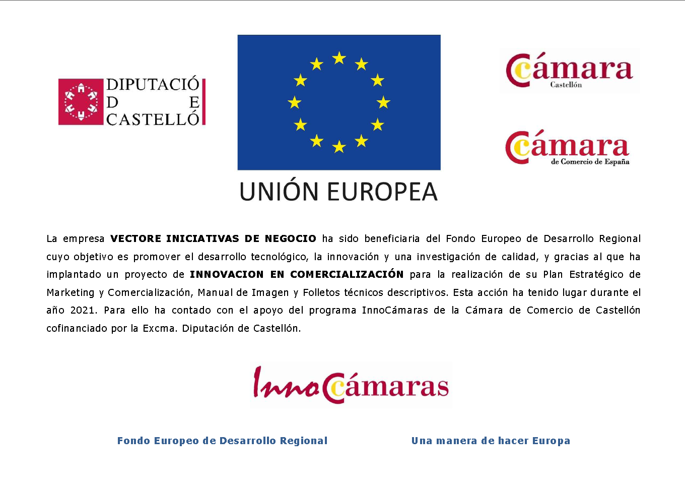 Cartel Innocamaras